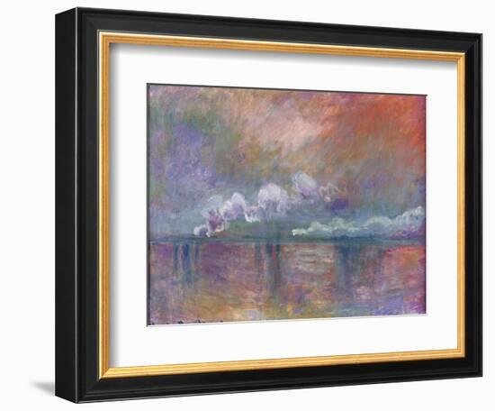 Charing Cross Bridge, Smoke in the Fog, 1902-Claude Monet-Framed Giclee Print