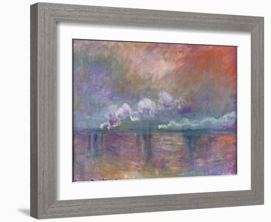 Charing Cross Bridge, Smoke in the Fog, 1902-Claude Monet-Framed Giclee Print