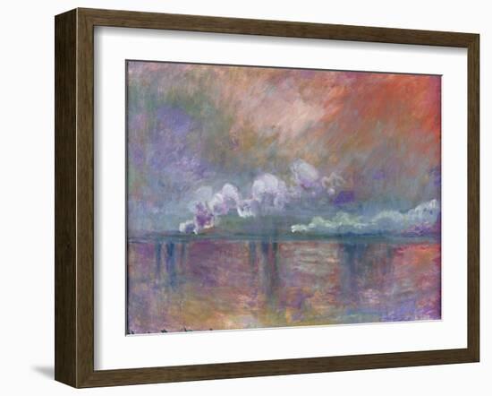 Charing Cross Bridge, Smoke in the Fog, 1902-Claude Monet-Framed Giclee Print