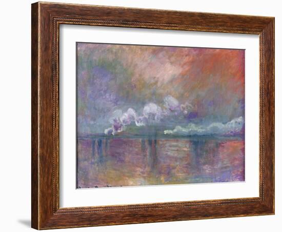 Charing Cross Bridge, Smoke in the Fog, 1902-Claude Monet-Framed Giclee Print