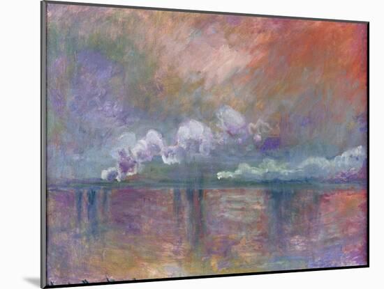 Charing Cross Bridge, Smoke in the Fog, 1902-Claude Monet-Mounted Giclee Print
