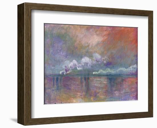 Charing Cross Bridge, Smoke in the Fog, 1902-Claude Monet-Framed Premium Giclee Print