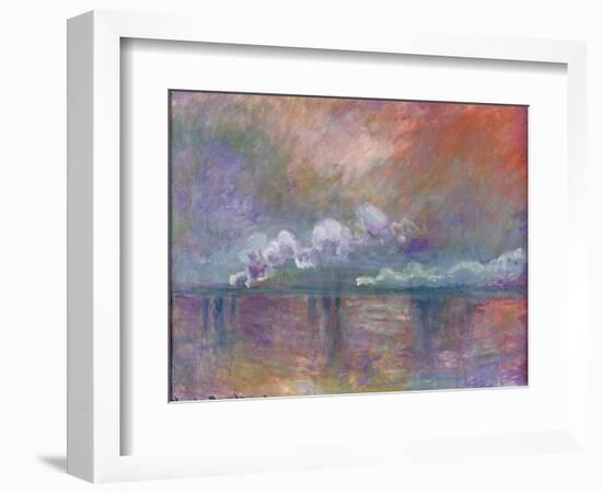 Charing Cross Bridge, Smoke in the Fog, 1902-Claude Monet-Framed Premium Giclee Print