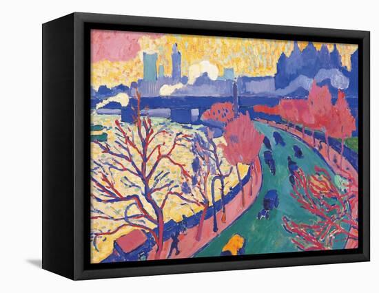 Charing Cross Bridge-null-Framed Premier Image Canvas