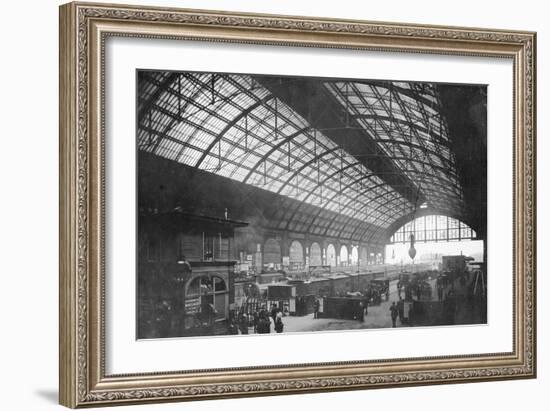 Charing Cross Station (B/W Photo)-English Photographer-Framed Giclee Print