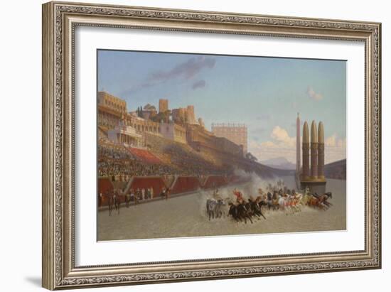 Chariot Race, 1876-Jean Leon Gerome-Framed Giclee Print