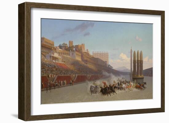 Chariot Race, 1876-Jean Leon Gerome-Framed Giclee Print