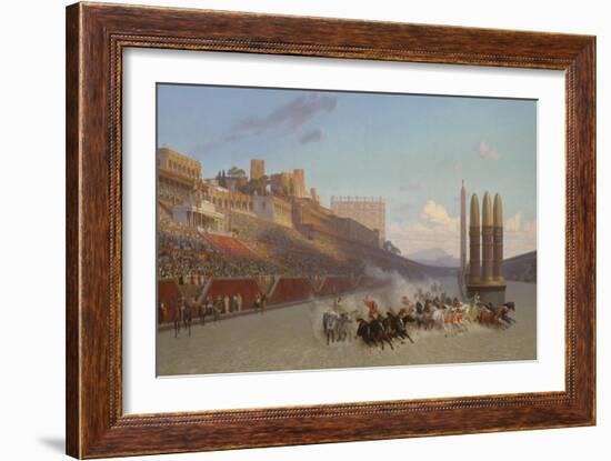 Chariot Race, 1876-Jean Leon Gerome-Framed Giclee Print
