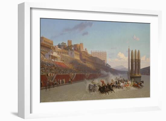 Chariot Race, 1876-Jean Leon Gerome-Framed Giclee Print