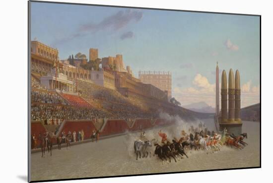 Chariot Race, 1876-Jean Leon Gerome-Mounted Giclee Print