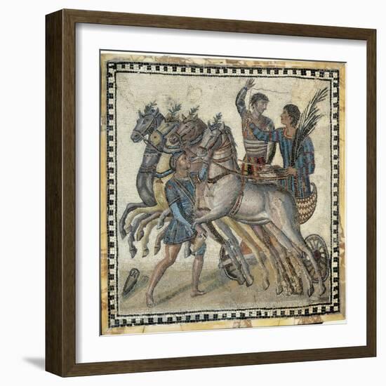 Chariot Race (3rd C)-null-Framed Art Print