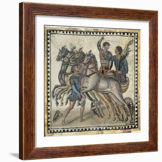 Chariot Race (3rd C)-null-Framed Art Print