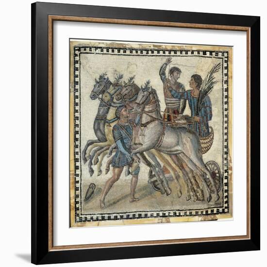 Chariot Race (3rd C)-null-Framed Art Print