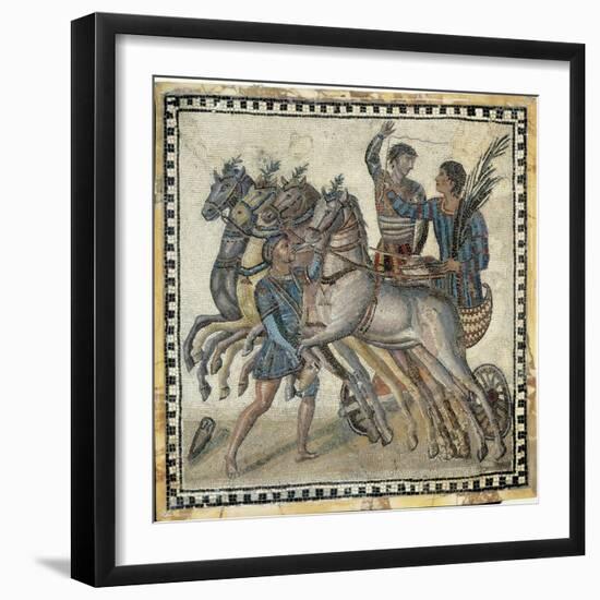 Chariot Race (3rd C)-null-Framed Art Print