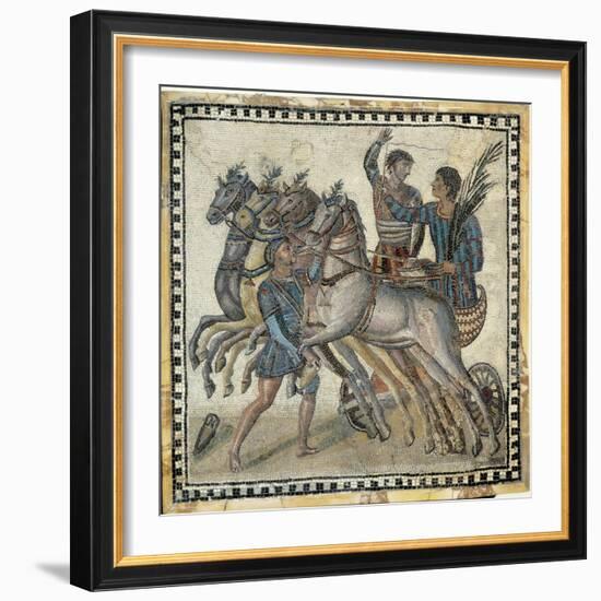 Chariot Race (3rd C)-null-Framed Art Print