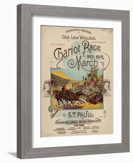 Chariot Race or Ben Hur March, Sam DeVincent Collection, National Museum of American History-null-Framed Art Print