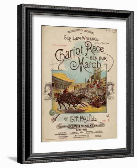 Chariot Race or Ben Hur March, Sam DeVincent Collection, National Museum of American History-null-Framed Art Print