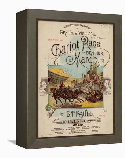Chariot Race or Ben Hur March, Sam DeVincent Collection, National Museum of American History-null-Framed Stretched Canvas