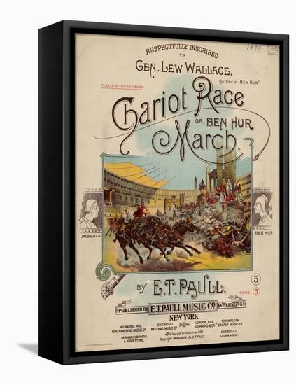 Chariot Race or Ben Hur March, Sam DeVincent Collection, National Museum of American History-null-Framed Stretched Canvas