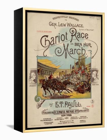 Chariot Race or Ben Hur March, Sam DeVincent Collection, National Museum of American History-null-Framed Stretched Canvas