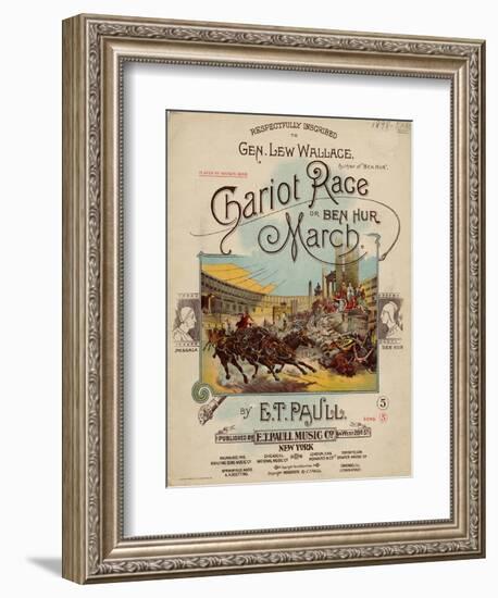 Chariot Race or Ben Hur March, Sam DeVincent Collection, National Museum of American History-null-Framed Art Print