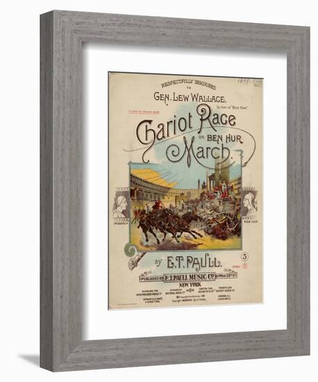 Chariot Race or Ben Hur March, Sam DeVincent Collection, National Museum of American History-null-Framed Art Print
