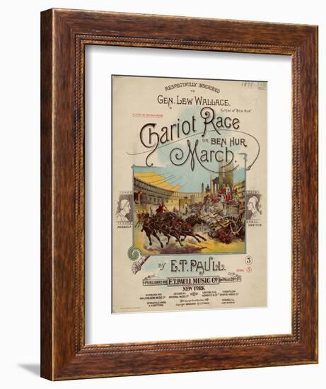 Chariot Race or Ben Hur March, Sam DeVincent Collection, National Museum of American History-null-Framed Art Print