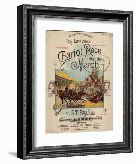 Chariot Race or Ben Hur March, Sam DeVincent Collection, National Museum of American History-null-Framed Art Print