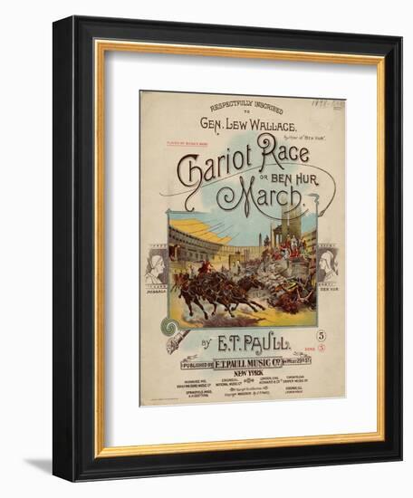 Chariot Race or Ben Hur March, Sam DeVincent Collection, National Museum of American History-null-Framed Art Print