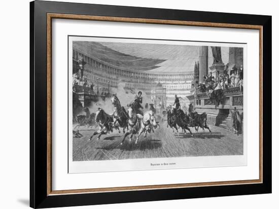 Chariot Race Under Way at the Circus Maximus Rome-Friedrich Thiersch-Framed Art Print