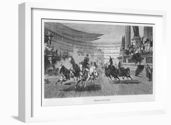 Chariot Race Under Way at the Circus Maximus Rome-Friedrich Thiersch-Framed Art Print