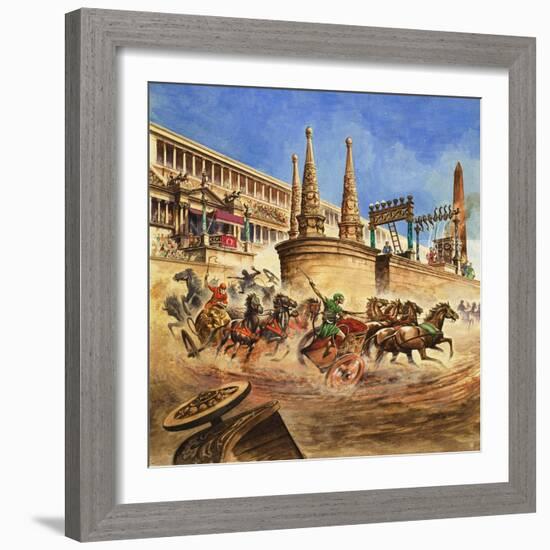 Chariot Race-Peter Jackson-Framed Giclee Print