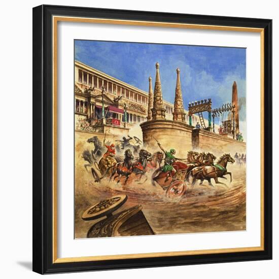 Chariot Race-Peter Jackson-Framed Giclee Print