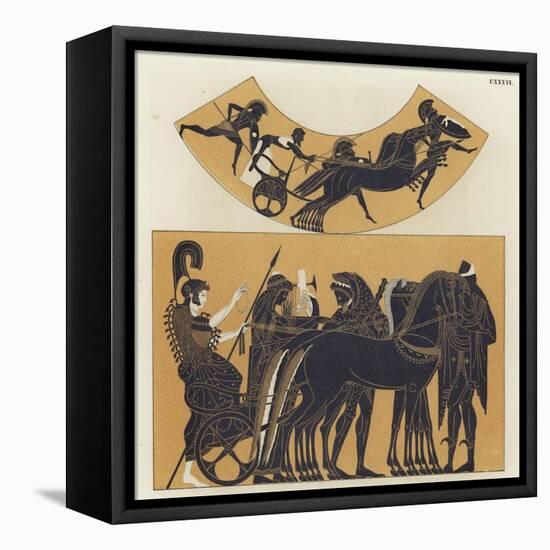 Chariot Scenes from Ancient Greece-null-Framed Premier Image Canvas