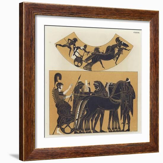 Chariot Scenes from Ancient Greece-null-Framed Giclee Print