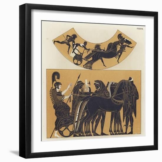 Chariot Scenes from Ancient Greece-null-Framed Giclee Print