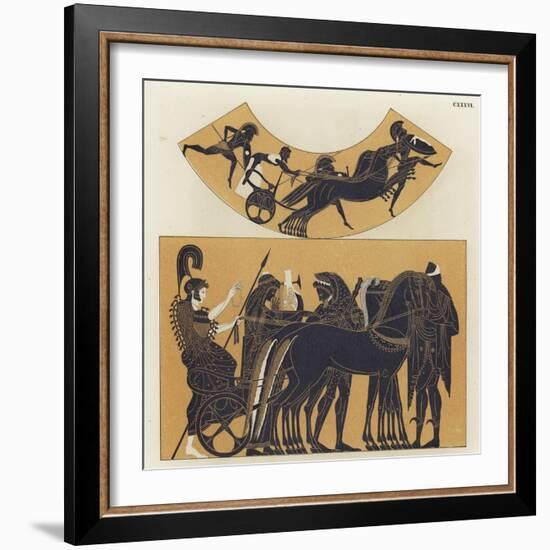 Chariot Scenes from Ancient Greece-null-Framed Giclee Print