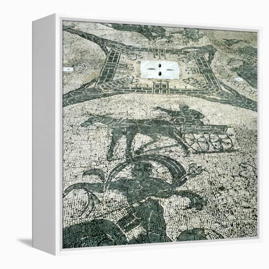 Chariotieer, Mosaic, Cisarii, Ostia, Italy, C1st Century-null-Framed Premier Image Canvas