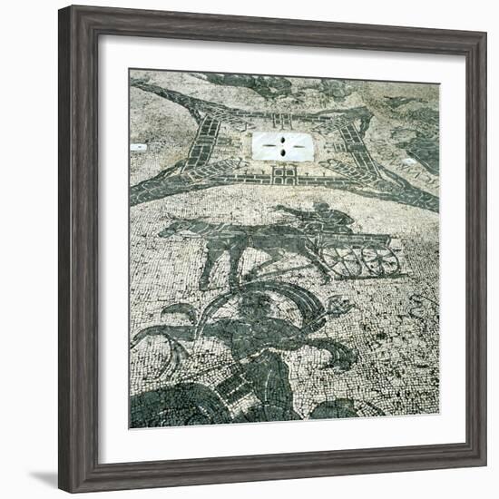 Chariotieer, Mosaic, Cisarii, Ostia, Italy, C1st Century-null-Framed Photographic Print