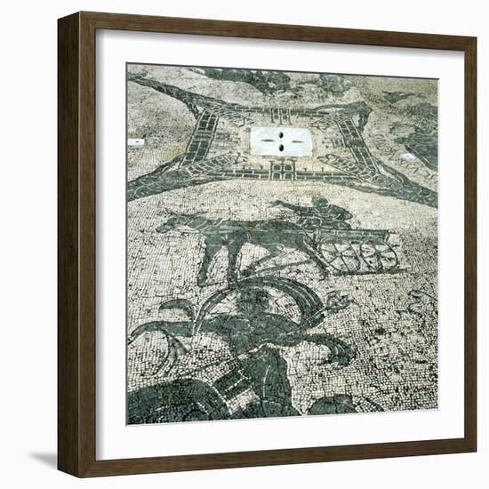 Chariotieer, Mosaic, Cisarii, Ostia, Italy, C1st Century-null-Framed Photographic Print