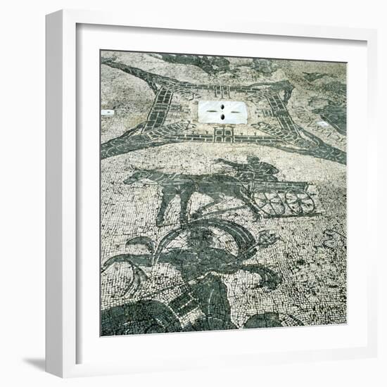 Chariotieer, Mosaic, Cisarii, Ostia, Italy, C1st Century-null-Framed Photographic Print