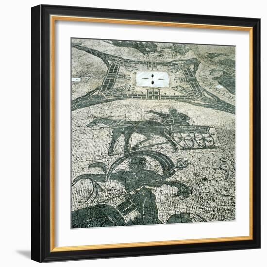 Chariotieer, Mosaic, Cisarii, Ostia, Italy, C1st Century-null-Framed Photographic Print