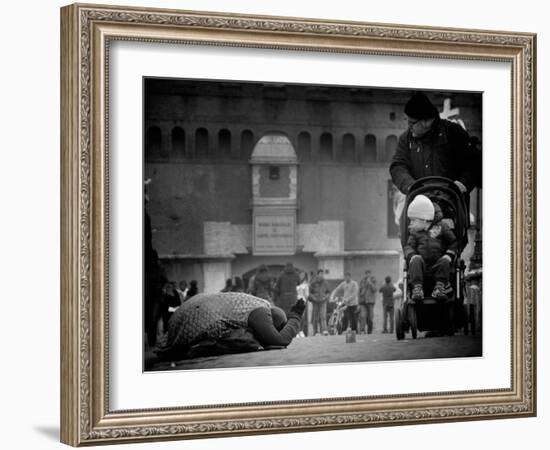 Charity and Curiosity...-Antonio Grambone-Framed Photographic Print