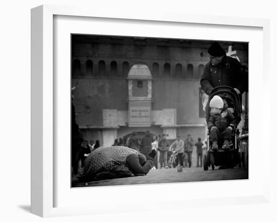 Charity and Curiosity...-Antonio Grambone-Framed Photographic Print