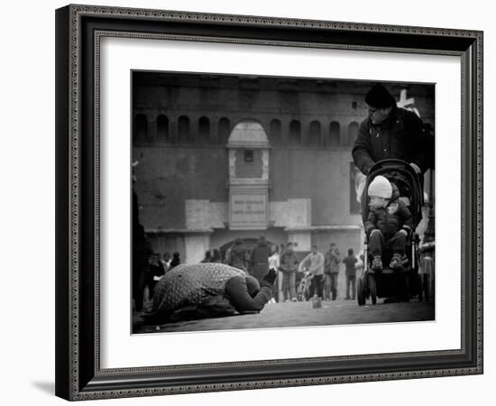 Charity and Curiosity...-Antonio Grambone-Framed Photographic Print