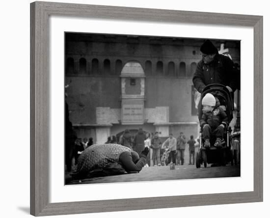 Charity and Curiosity...-Antonio Grambone-Framed Photographic Print