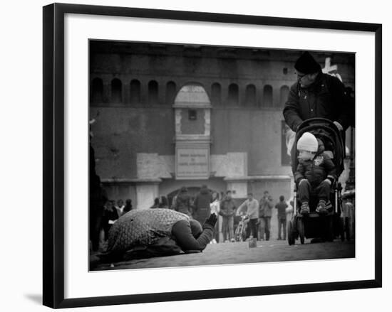 Charity and Curiosity...-Antonio Grambone-Framed Photographic Print