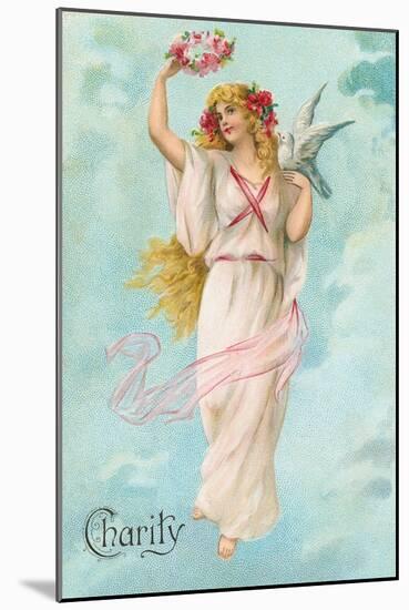 Charity as Maiden in Greek Garb-null-Mounted Art Print