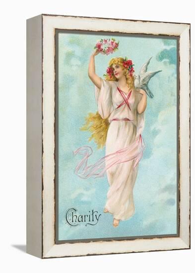 Charity as Maiden in Greek Garb-null-Framed Stretched Canvas