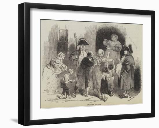 Charity Dinner-Sir John Gilbert-Framed Giclee Print
